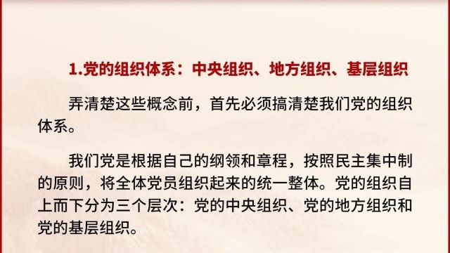 黨支部、黨小組、黨委、黨工委、黨組……這些概念你都清楚嗎